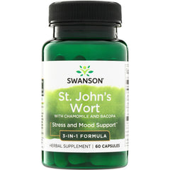 St. John's Wort with Chamomile and Bacopa - 3-in-1 Formula