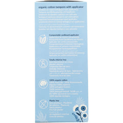 Organic Cotton Tampons with Applicator - Regular
