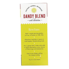 Instant Herbal Beverage with Dandelion - Single Serve Packets