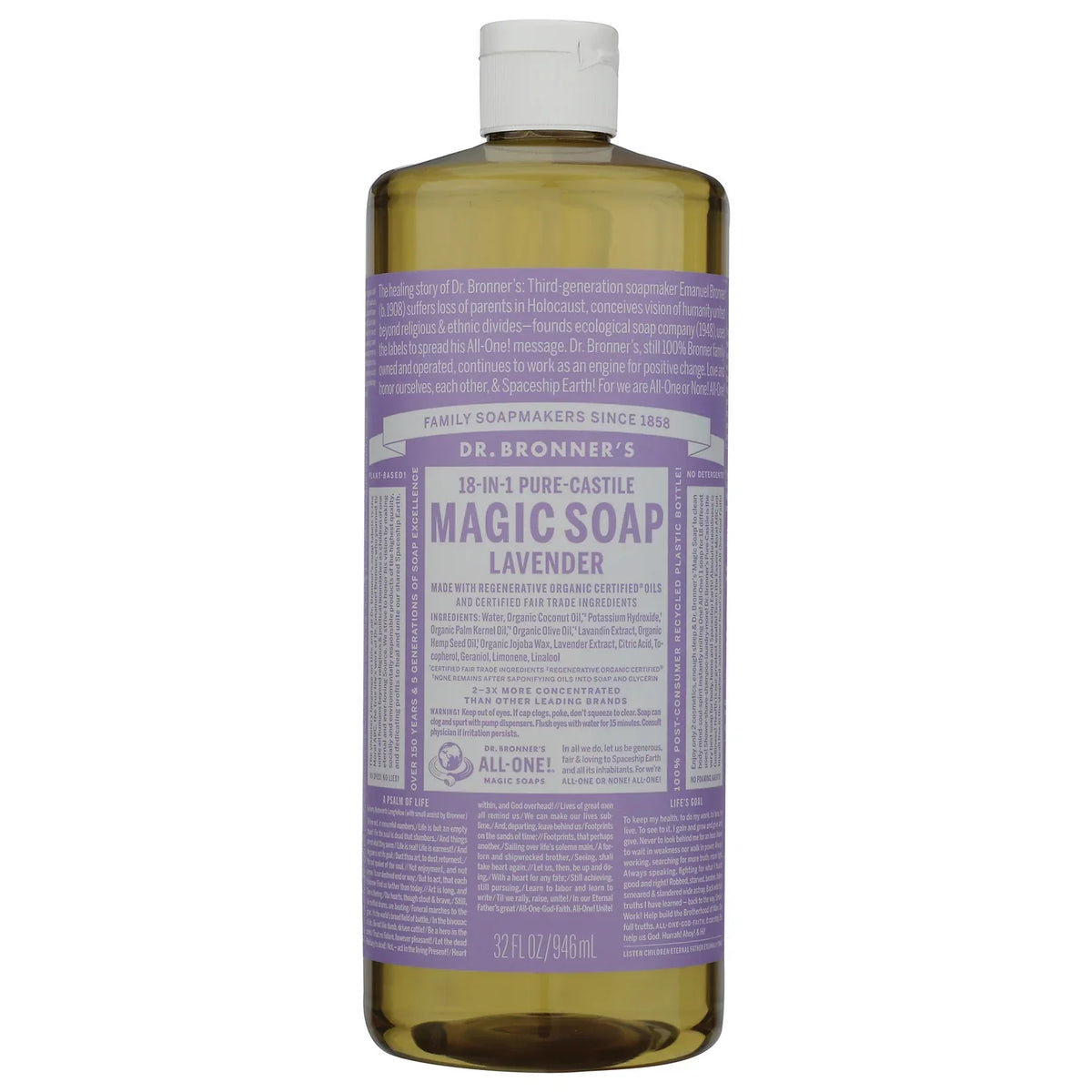18-in-1 Pure-Castile Magic Soap - Lavender